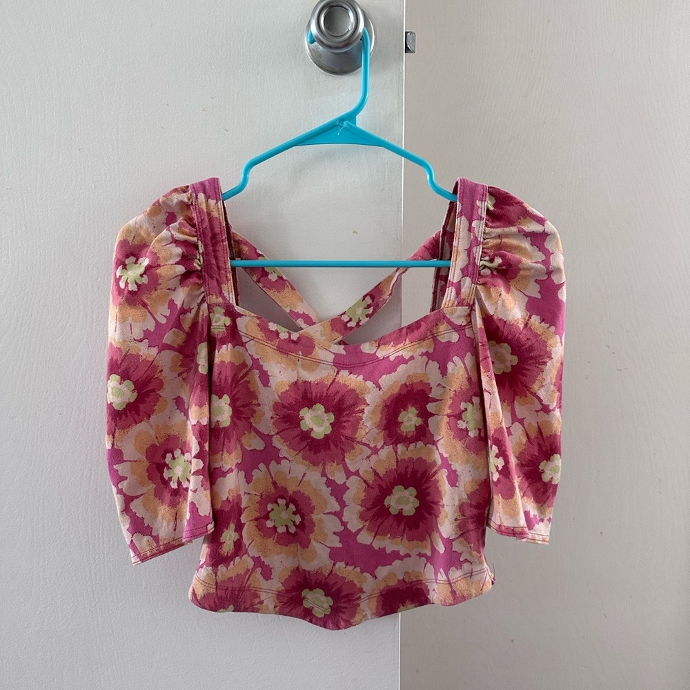 Free People cropped blouse